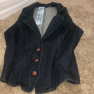 Denim ladies fit Vest